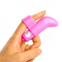 Finger Vibrator Mini Waterproof Pink
